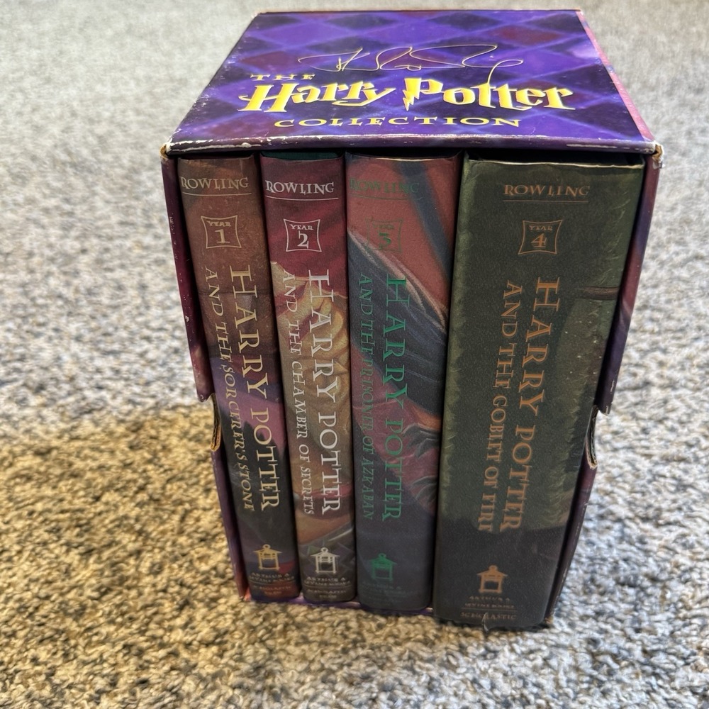 Harry Potter Box Set Books 1–4 Hardcover J.K. Rowling  Collection Read